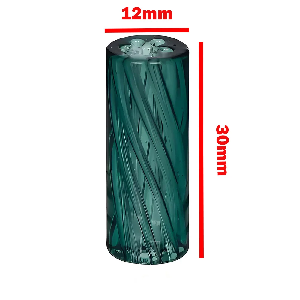 5er/10er-Set D8mm 9mm 10mm 12mm H30mm Mini-Glasfilter-Zigarettenfilter-Spitzen mit rundem Mundstück für Rolling Drip mit 7 Löchern – Detail 2