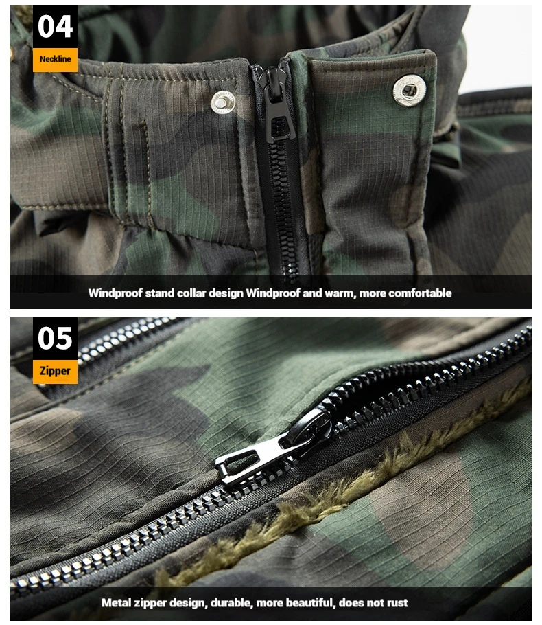 Herren-Arbeitskleidungsset aus Fleece mit verdicktem Gitter für Herbst und Winter, kältebeständig, verschleißfest, schmutzabweisend, Arbeitsschutz – Detail 5