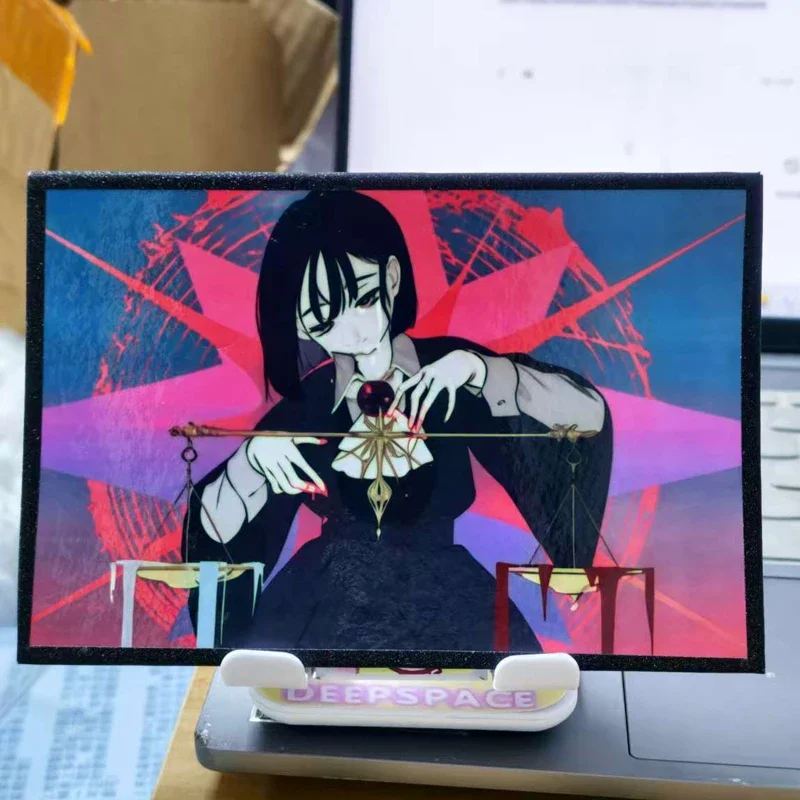 2026 TV Alien Stage Anime Laser Card Sua Cosplay Rounded Corners LOMO Card Postcard Christmas Gifts Girl