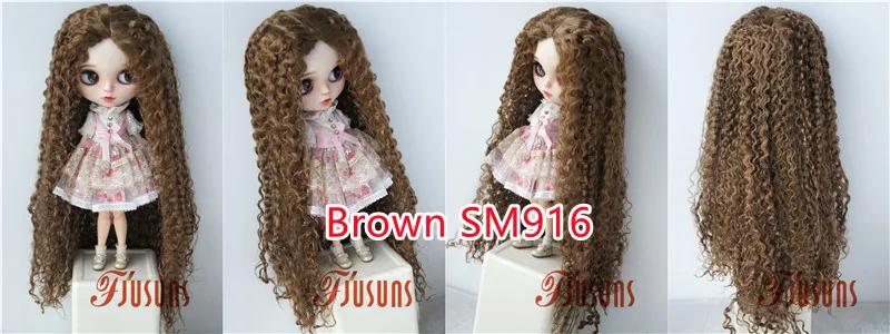 JD220 1/6 1/4 1/3 1/12 Blythes Extremely Long Curly Fashion Synthetic Mohair BJD Wig YOSD MSD SD Doll Accessories