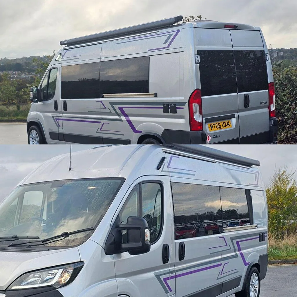 Calcomanías gráficas de vinilo para coche, pegatinas de vinilo personalizadas para Peugeot Boxer 2006-2021 Transporter, autocaravana y caravana