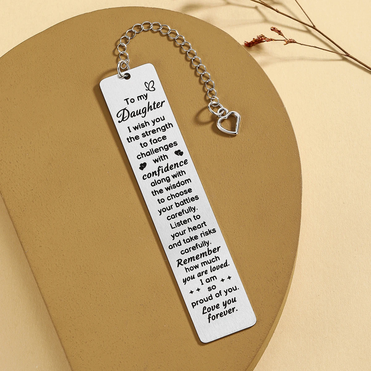 Daughter Gifts from Mom Dad to My Daughter Bookmark Birthday Gifts For Adult Girl Mothers Day Stuff Best Graduation