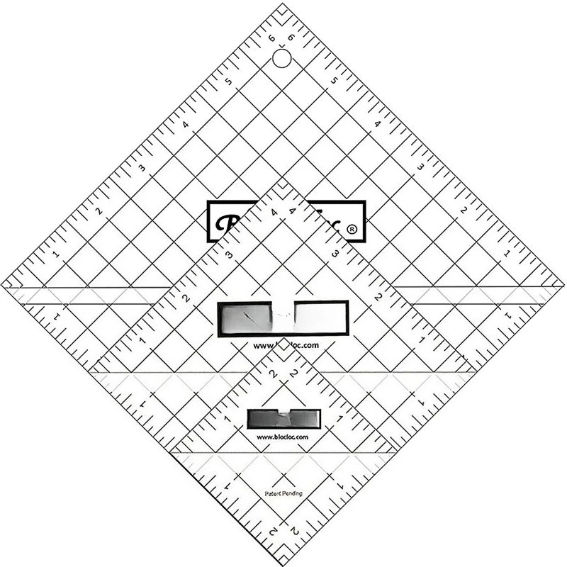 

Half Square Triangle Ruler Set 5.1cm - 6.4cm 11cm,17cm, Acrylic Ruler