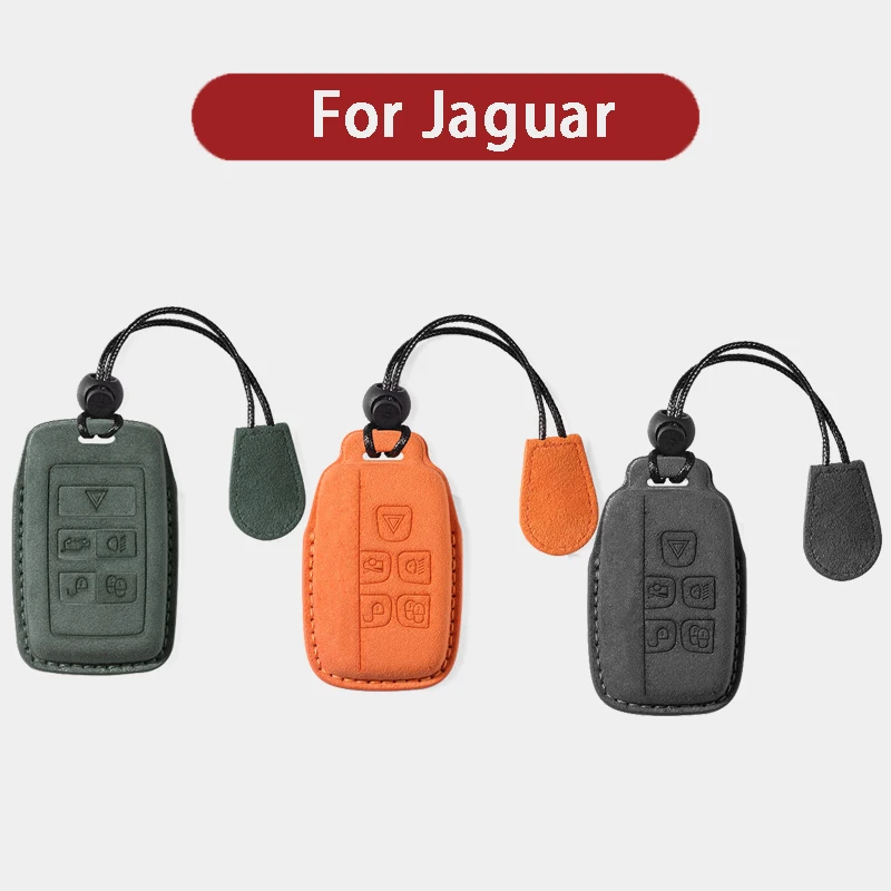 

Suede Leather Car Remote Key Case Cover Shell For Jaguar XE XF E-Pace F-Pace XFL XFR XK XKR XF XJ XJL XEL Key Fob Accessories