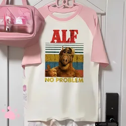 Alf Alien top women Y2K tshirt female streetwear clothing