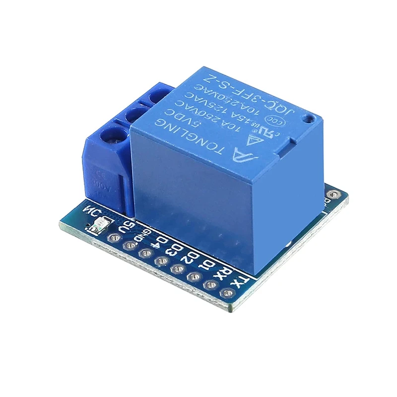 8Pcs 5V One Channel Relay Module Relay Switch 5V Mini Relay Shield For Wemos D1 Mini Also For Arduino For Wemos D1