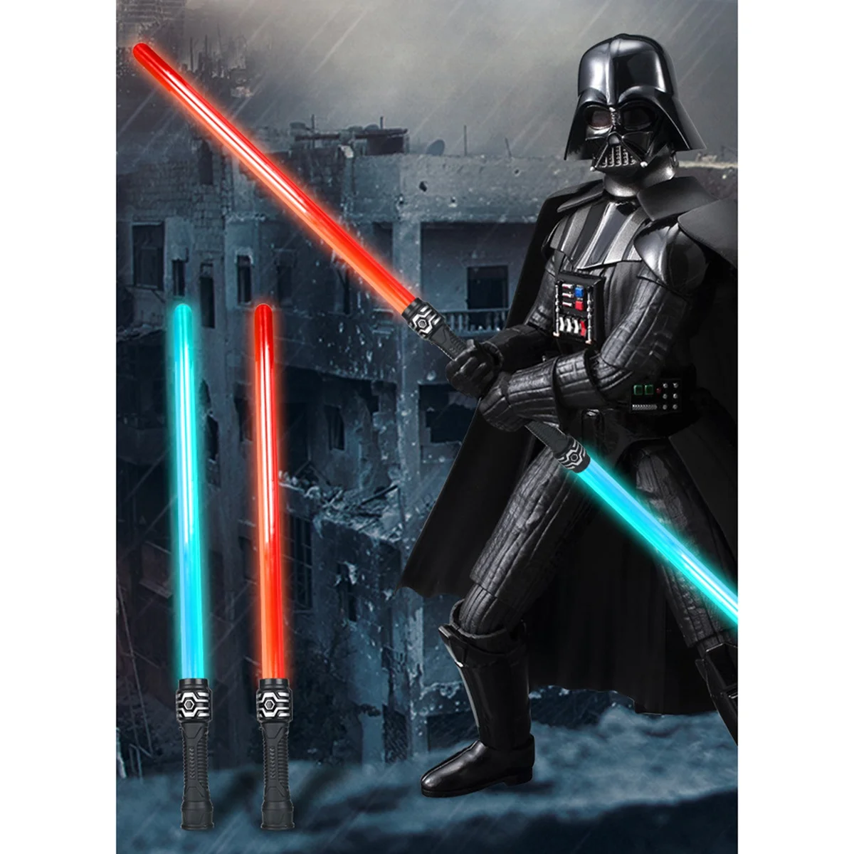 Lightsaber Toys for Children Luminous Jedi Sabre Sword Light Up sette colori Led lampeggiante Lightstick Glow in Dark