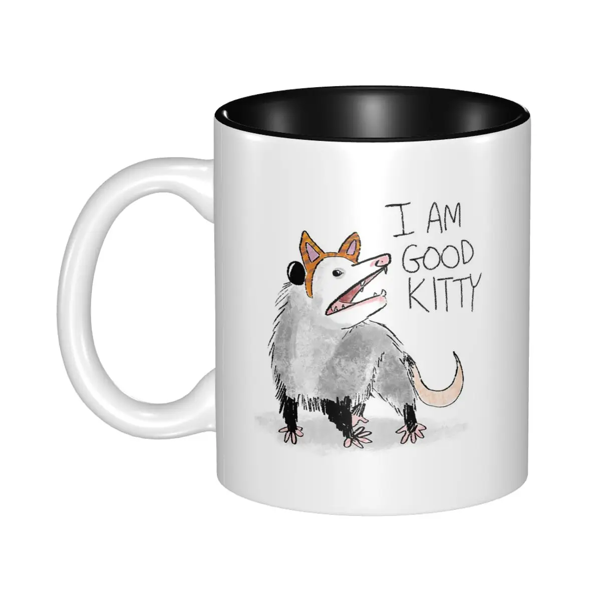 I AM GOOD KITTY Design Mug Funny Ceramic Coffee Cups Tea Mugs Milk Cup Drinkware Gifts for Friends