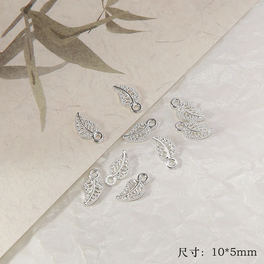 20pcs/lot  simple jewelry leave pendants butterfly charms for bracelet necklace DIY jewelry making