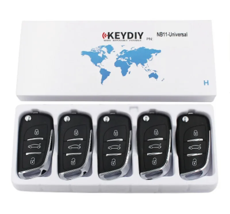 5PCS KD NB11 Multi-functional Universal Remote Key 2 /3 Buttons for KD900+ URG200 KD-X2 NB-Series KEYDIY NB11 NB11-2 NB11-3