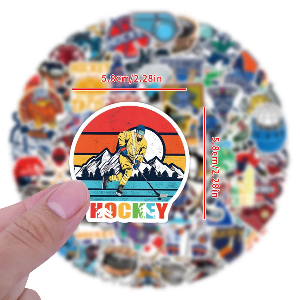 

10/55/110PCS Sports Hockey Ball Sticekrs Cartoon Sticker Waterproof Decal Toy Gift Personalized Decoration Scooter Phone Case