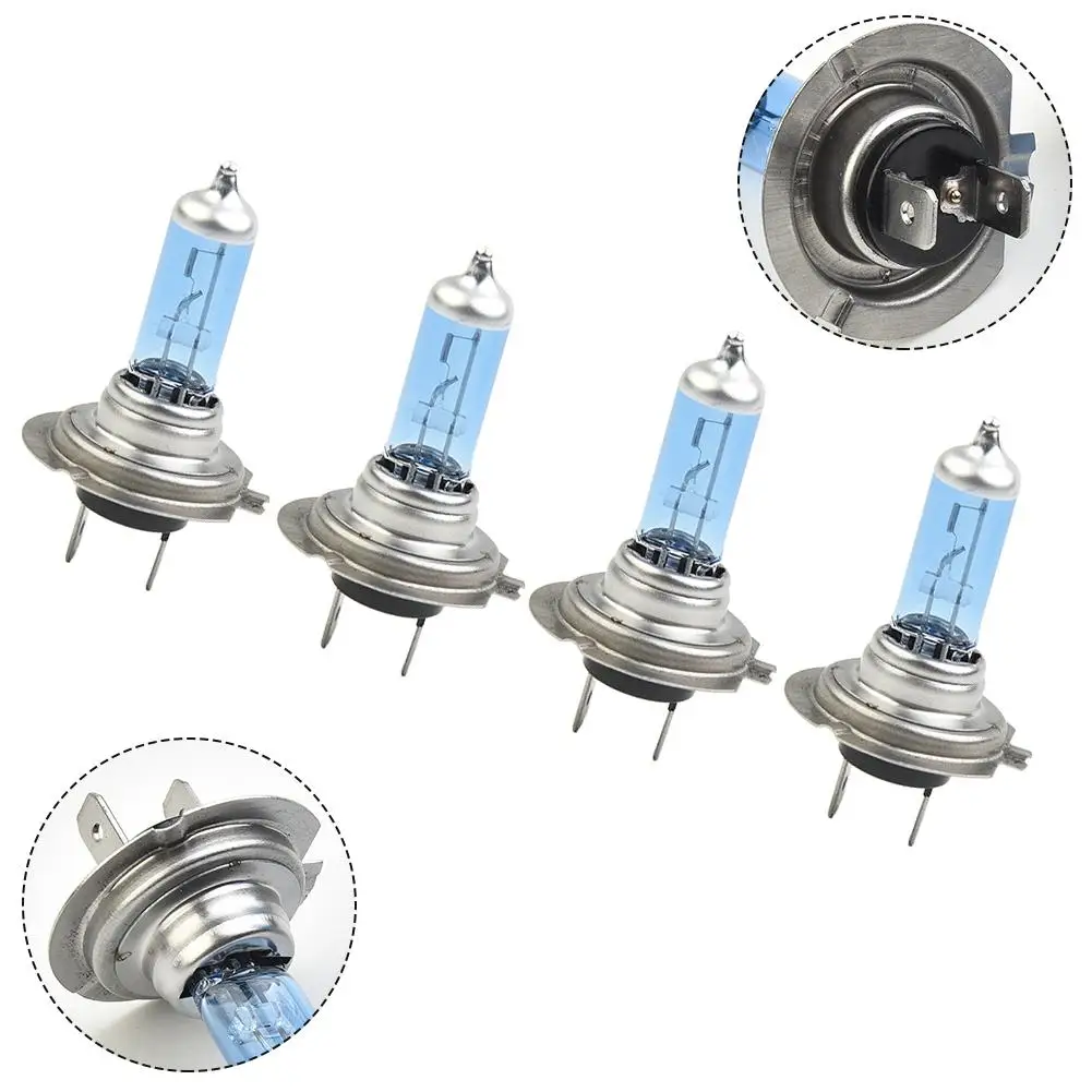 

4x H7 100W 4500K Xenon Hid Super White Effect Look Headlight Lamp Light Bulb 12V H7 100/90Watt Parts Accessories