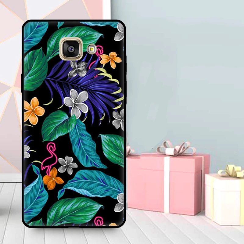 Tropical aloha Hibiscus  pattern Case For Samsung Galaxy A3 A5 2016 2017 A6 A7 A8 A9 2018 J1 J3 J4 J5 J6 Plus J7 J8 Cover view 5