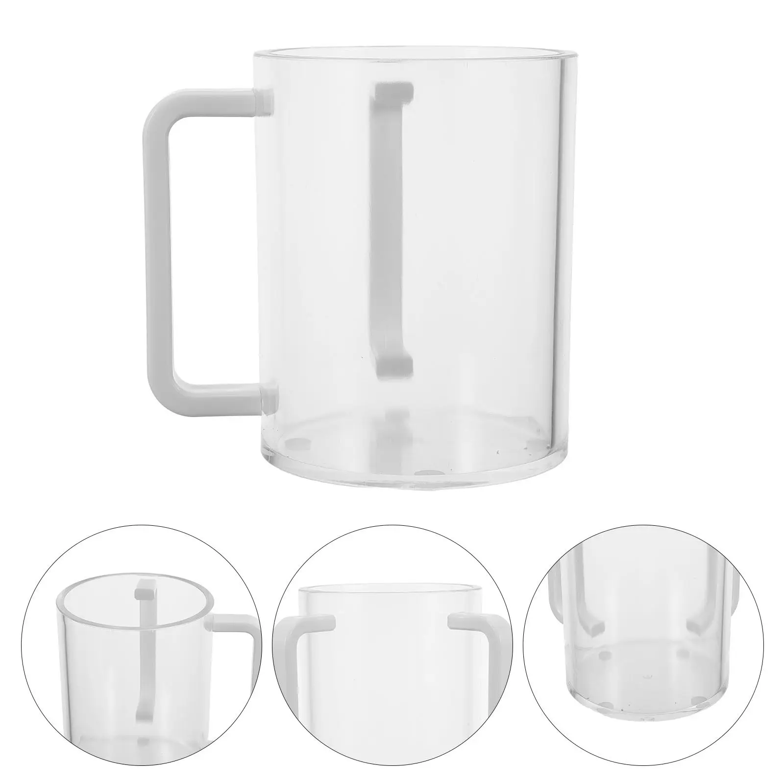 Yadayim Washing Cup Dual White Handles 950Ml 5.3 Unbreakable Jewish Ritual Hand Wash Cup Shabbat Passover Judaica Gift