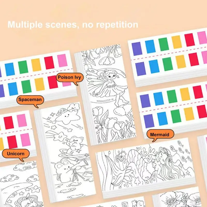 الطلاء الصباغ بالألوان المائية للرسم ، صورة الجرافيتي ، لعبة التلوين ، المرح ، النشاط الإبداعي للفتيان والفتيات