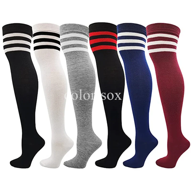 

2023 Soccer Unisex Striped Compression Socks Socks Football Socks Non-slip Running Sports Socks Knee High Stockings Long Tube So