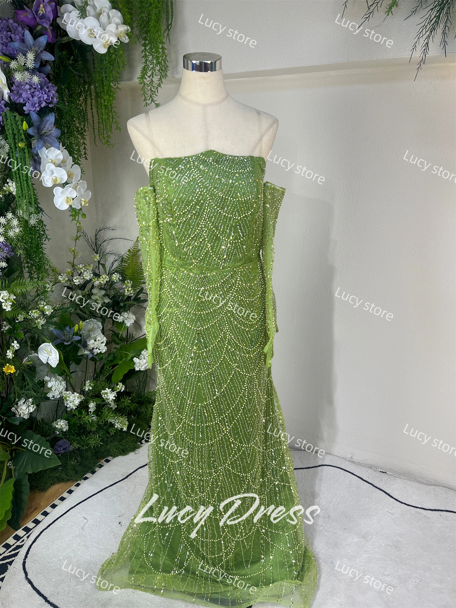 Lucy Customized Party Dress Rose Red Evening Wedding Luxury Dresses Women 2024 Ball Gowns Robes De Cocktail Prom فساتين سهرة