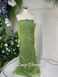 Lucy Customized Party Dress Rose Red Evening Wedding Luxury Dresses Women 2024 Ball Gowns Robes De Cocktail Prom فساتين سهرة