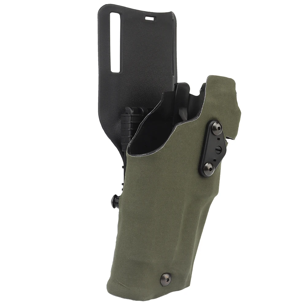 Tactical 6354DO Pistol Holster for Glock 17/19 Compatible With X300 Lights Holster QLS Quick Mount Adapter Leg Shroud Drop