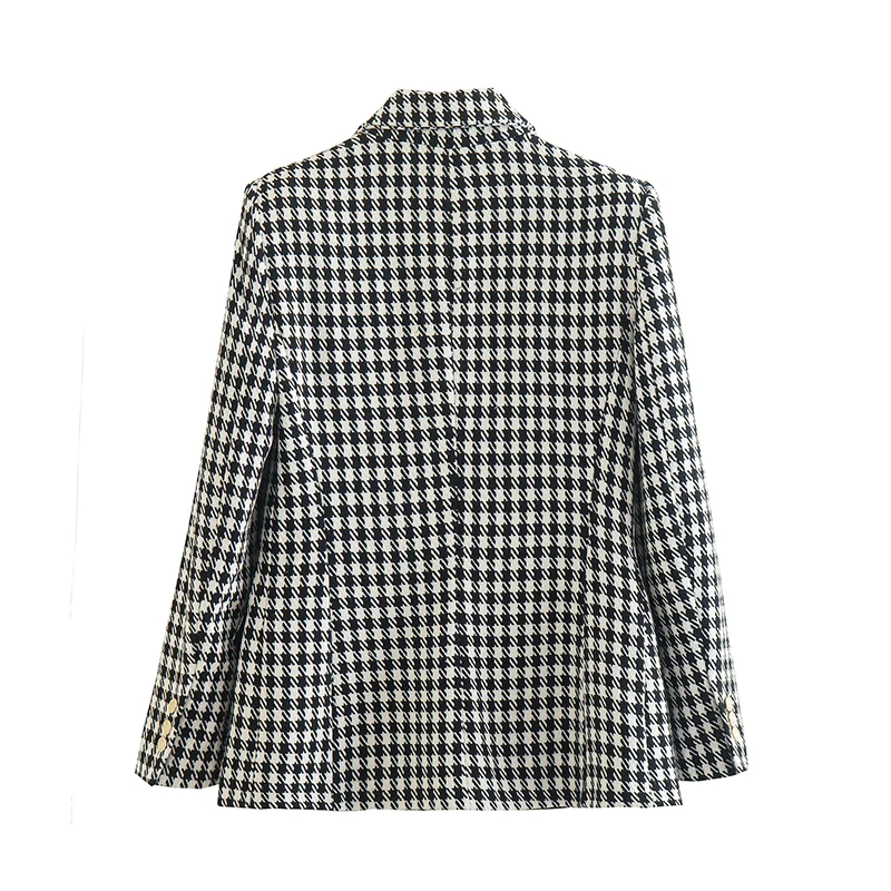 2024 Spring Autumn Two Piece Set Jacket Shorts Suit Women\'s Casual Temperament Lapel Plaid Single Breasted Blazer Skirt Sets