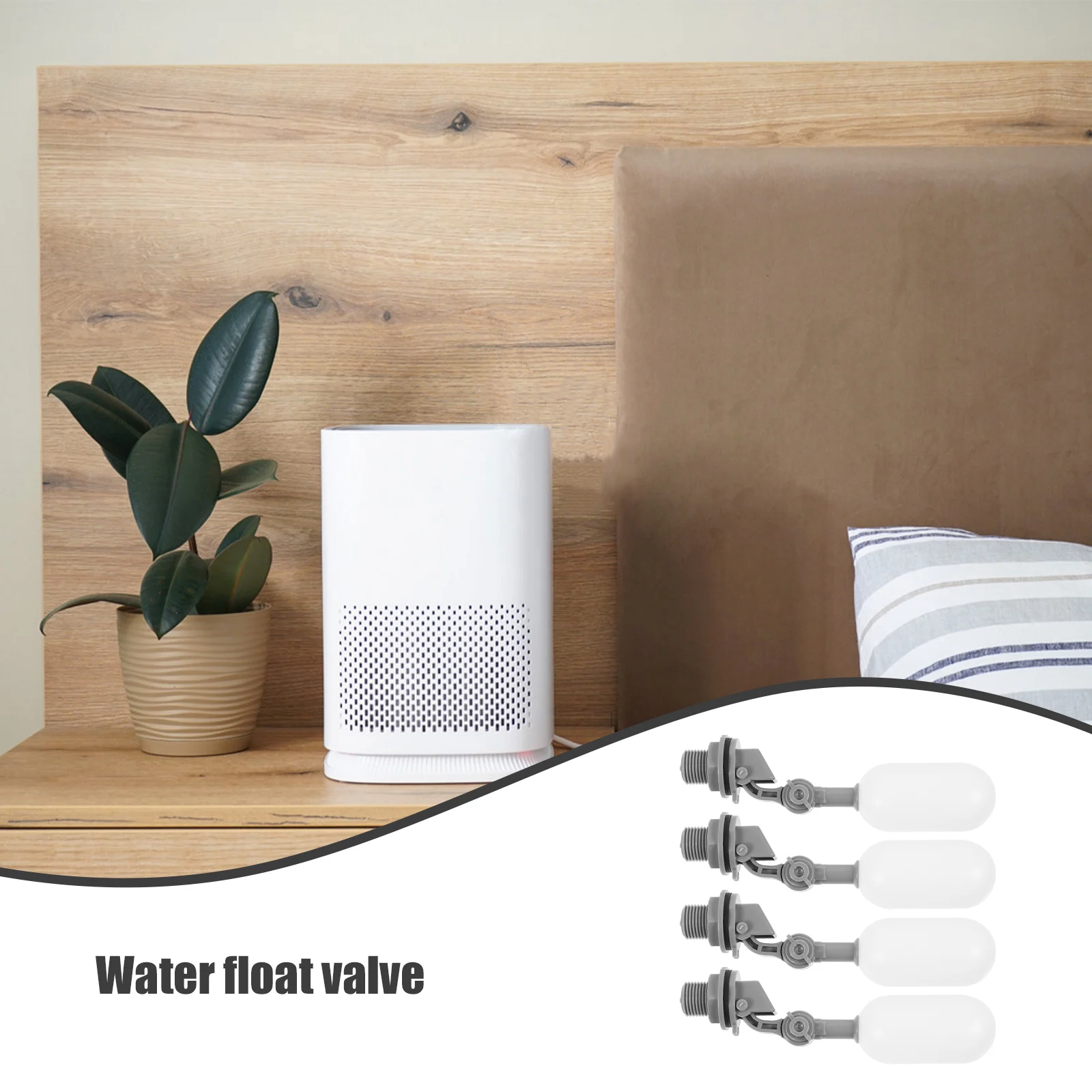 4 Sets Small Ball Plastic Adjustable Arm Pond Pool Water Pool Filler Float Float Valve Auto Fill Valve Water Level Control