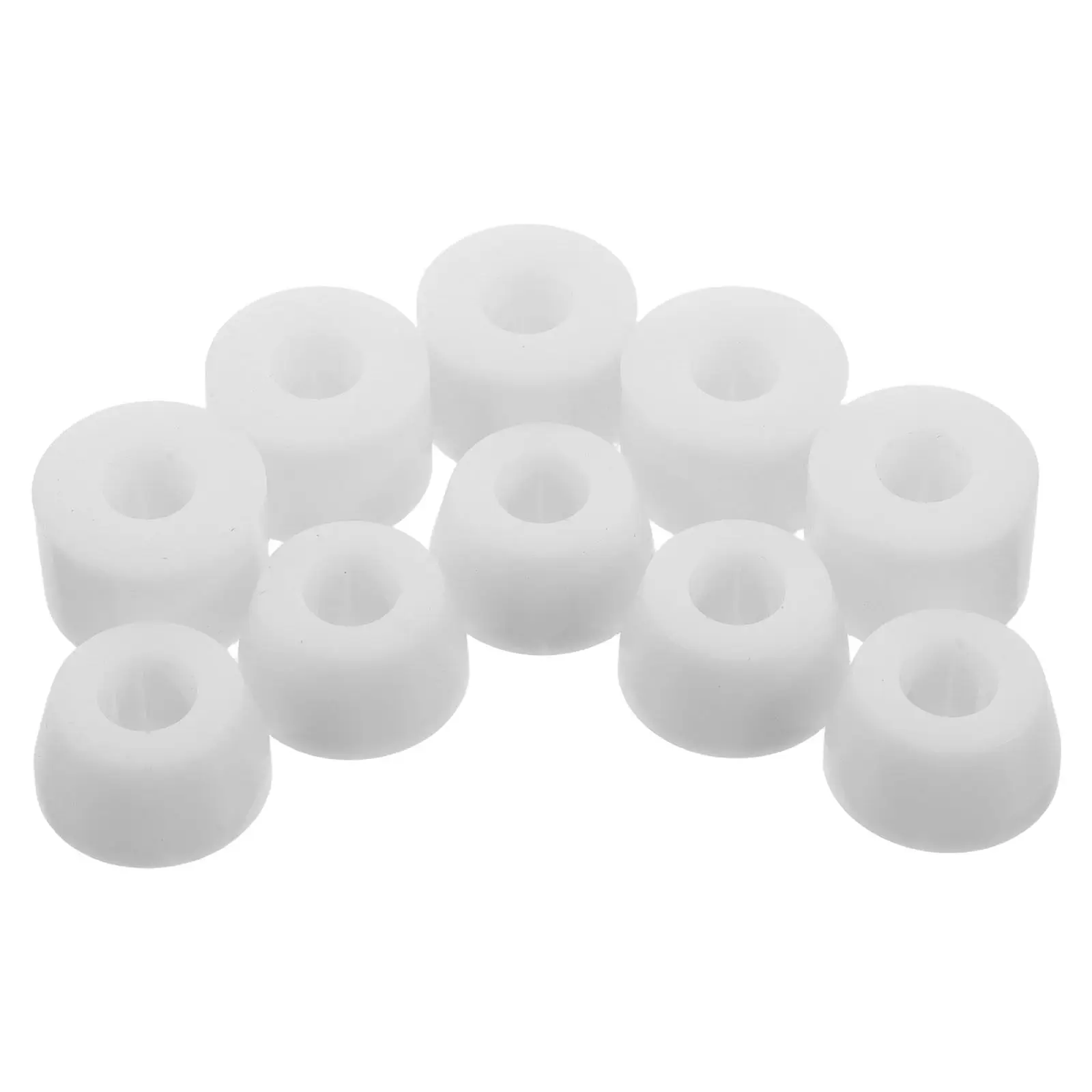 

10Pcs Longboard PU Bushings Skateboard Shock Absorbers for Quad Roller Skates Stability Cushions Shock Absorbing Replacement