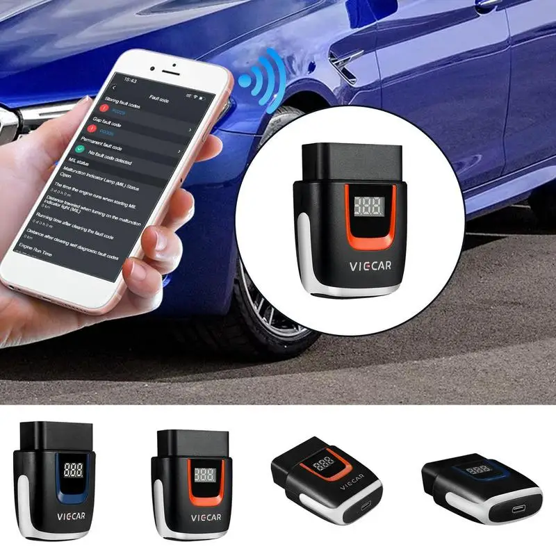 

Wireless Obd2 Scanner Wireless Vehicle Fault Detector Car Fault Reader Check Engine Light Car Diagnostics For Most Vehicles