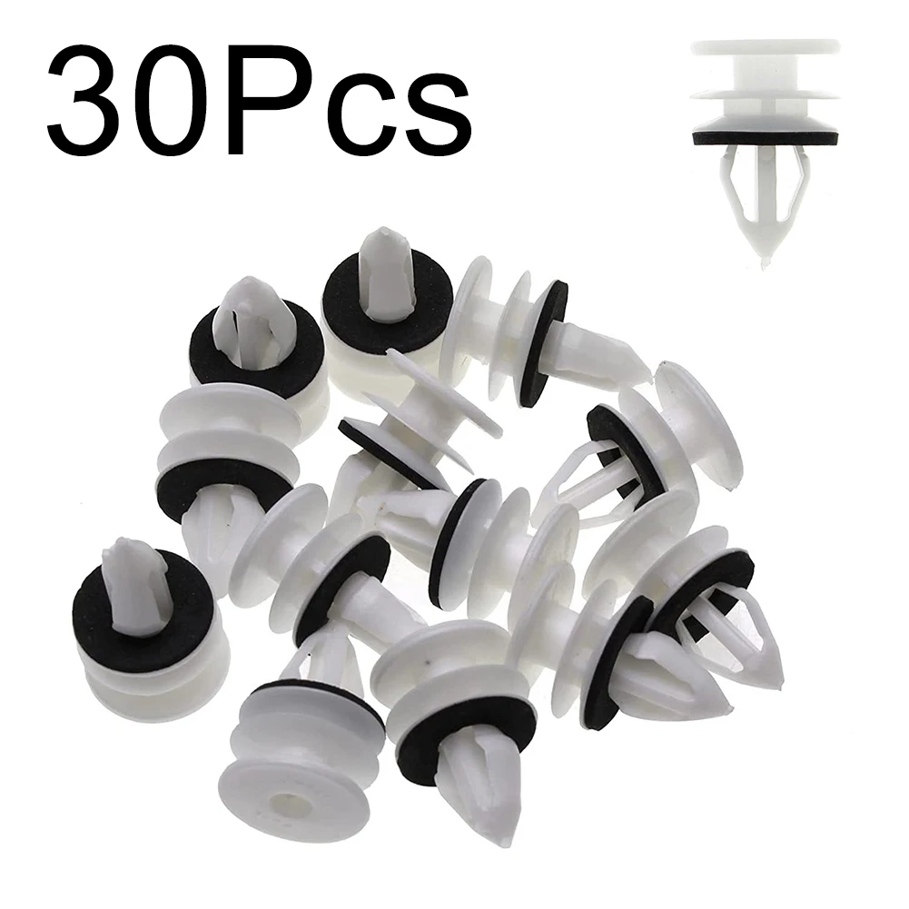 30*Pcs/Set Fit For GMC Envoy For Hummer H3 Fixed Fastener #11519031 Car Door Panel Clips Sealer Trim Retainer Plastic Clamps