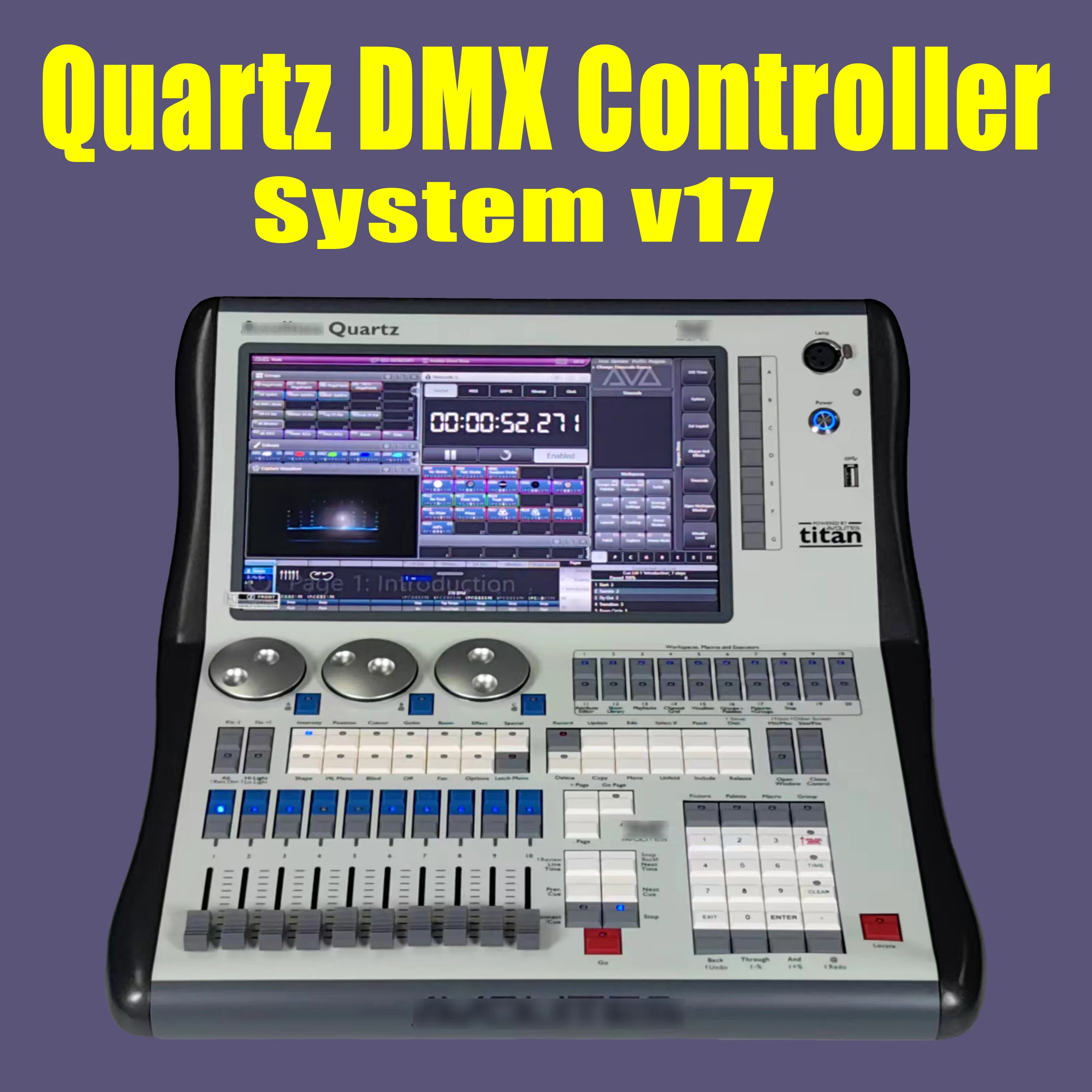 

V17.1 Кварцевый контроллер dmx titan v17 Емкостный сенсорный экран
