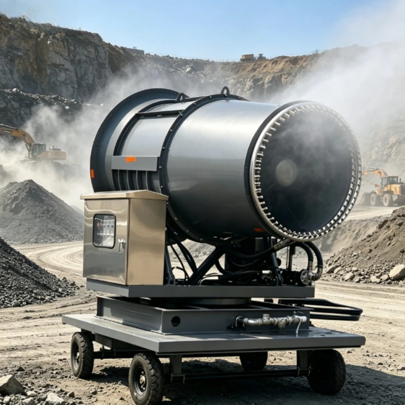 80m Heavy Truck Mount Mist Cannon Diesel Powered Long Range Fog Sprayer Coal Terminal Dust Suppressor
