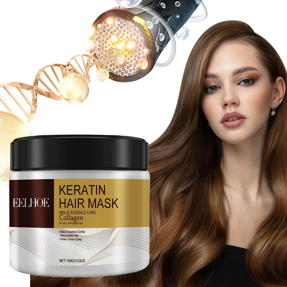 100g Keratin Hair Mask Hair Conditioner Deep Conditioning Hair Mask Nourishing Hair Mask for Dry & Damaged Hair