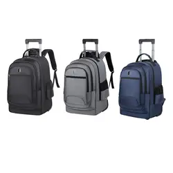 Rolling Backpack Large Capacity Computer Bag for Business Camping Adults