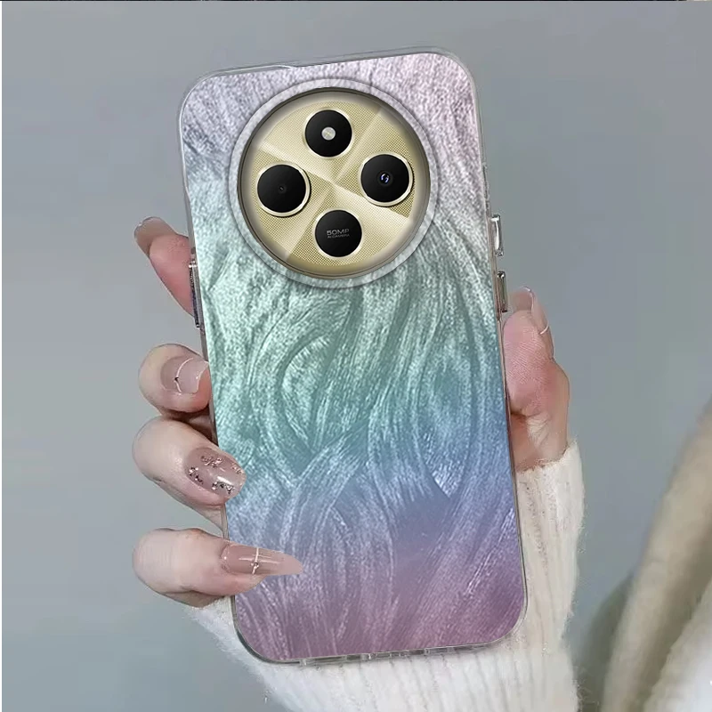 Funda gradiente para Xiaomi Redmi Note 14 13 10 10S 9 8 Pro Plus 14C 13C 9C A3 A2 A1 Poco X7 M6 M5s X3 14T 13T Funda para mujer