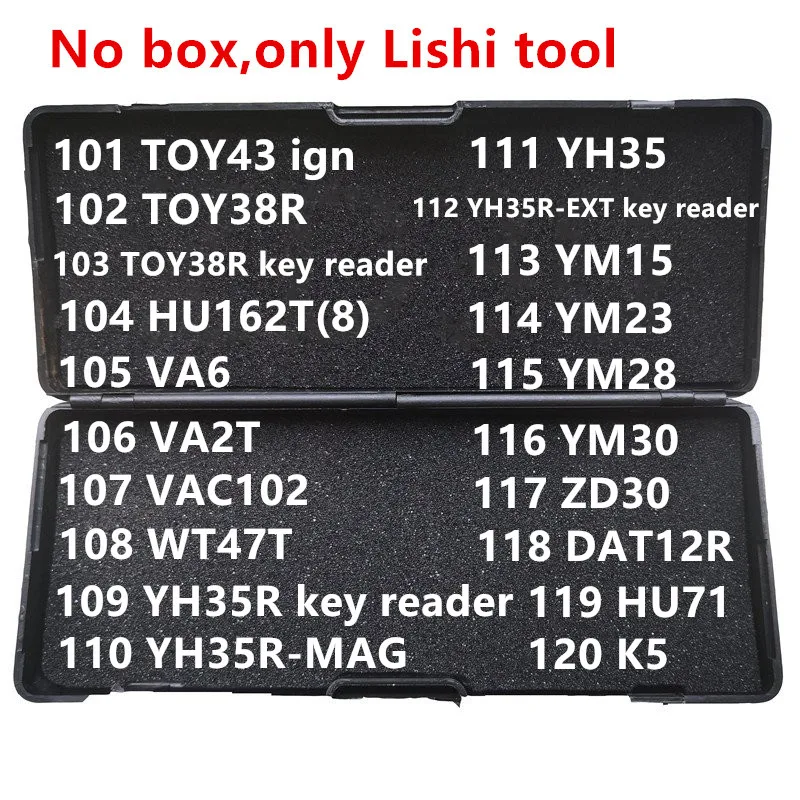 041-060 bez pudełka Lishi 2 w 1 narzędzie HU100(10) HU101 HU100R HU162T(9) HU39 HON58R HON66 HON70 HYN11 HY15 HYN7R HY16 HY20 HY20R HY22