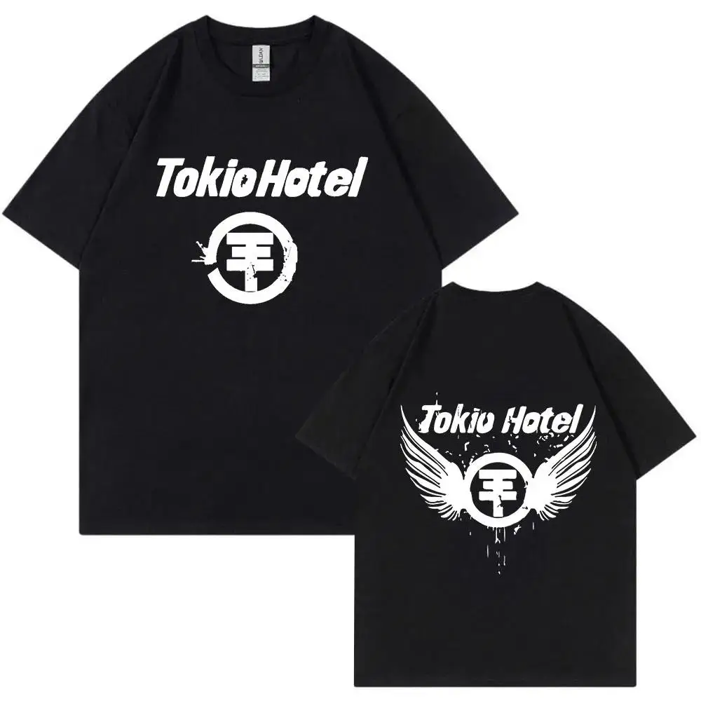 Rock Band Tokio Hotel Kaulitz Graphic Print T Shirt Fashion Punk Short Sleeve  Casual Hip op Streetwear Plus Size T Shirt Women