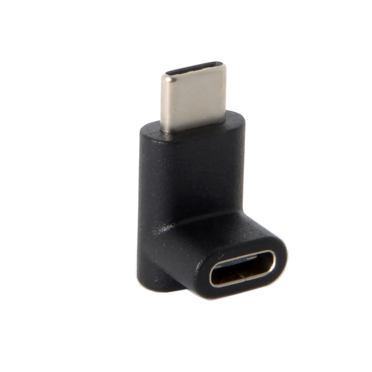 Cablecc-Adaptador USB 3,1 Reversible tipo C, macho a hembra, 90 grados, arriba o abajo, para tableta, teléfono móvil y portátil