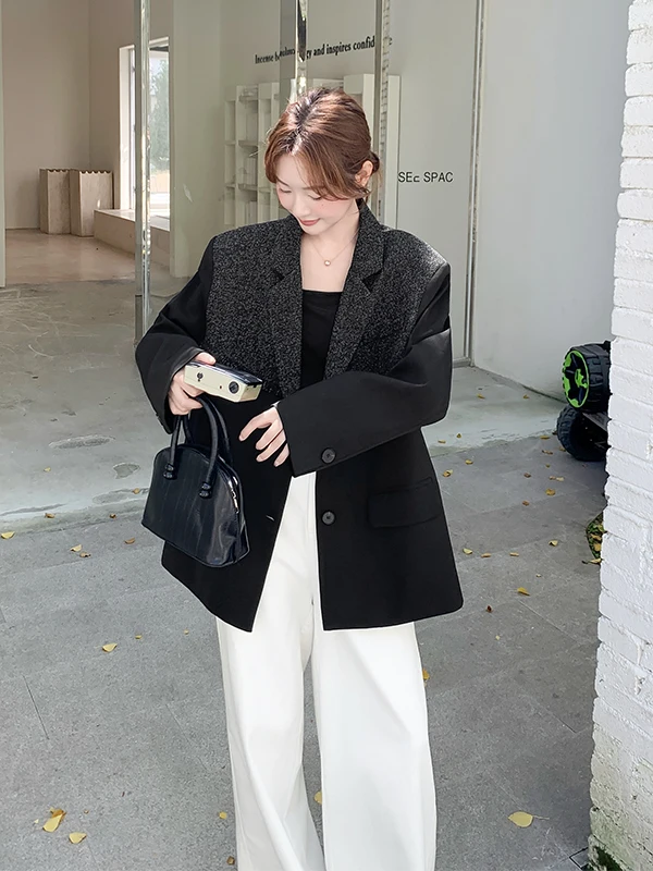 

Ele Casual ort Women's Jaet 2025 New Loose Lazy Sle Polyester Fiber Long Sve Button Closure Commute Sle