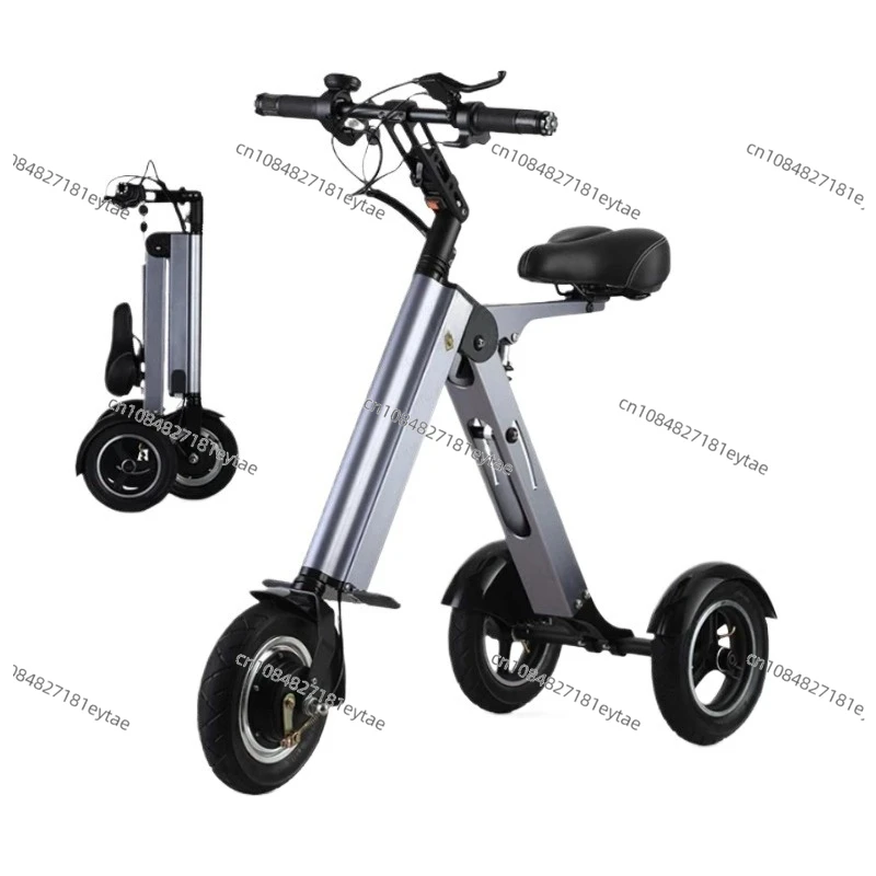 

ES32 Electric Scooter 3 Wheels Foldable Trike with Seat for Adults, Light Weight Mobility with Reverse Function and Key Switch