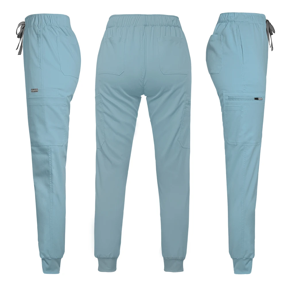스크럽 여성 작업복 간호 조깅 스크럽 바지 여성 의료 간호사 유니폼, 고품질 간호사 액세서리 하의 도매