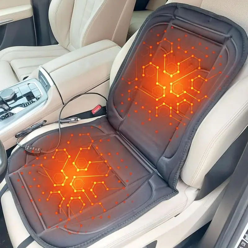 12V Heated Car Seat Cushion Car Heated Seat Cover Car Seat Heater Winter Warmer Seat Heating Car Accessories Heating Pads