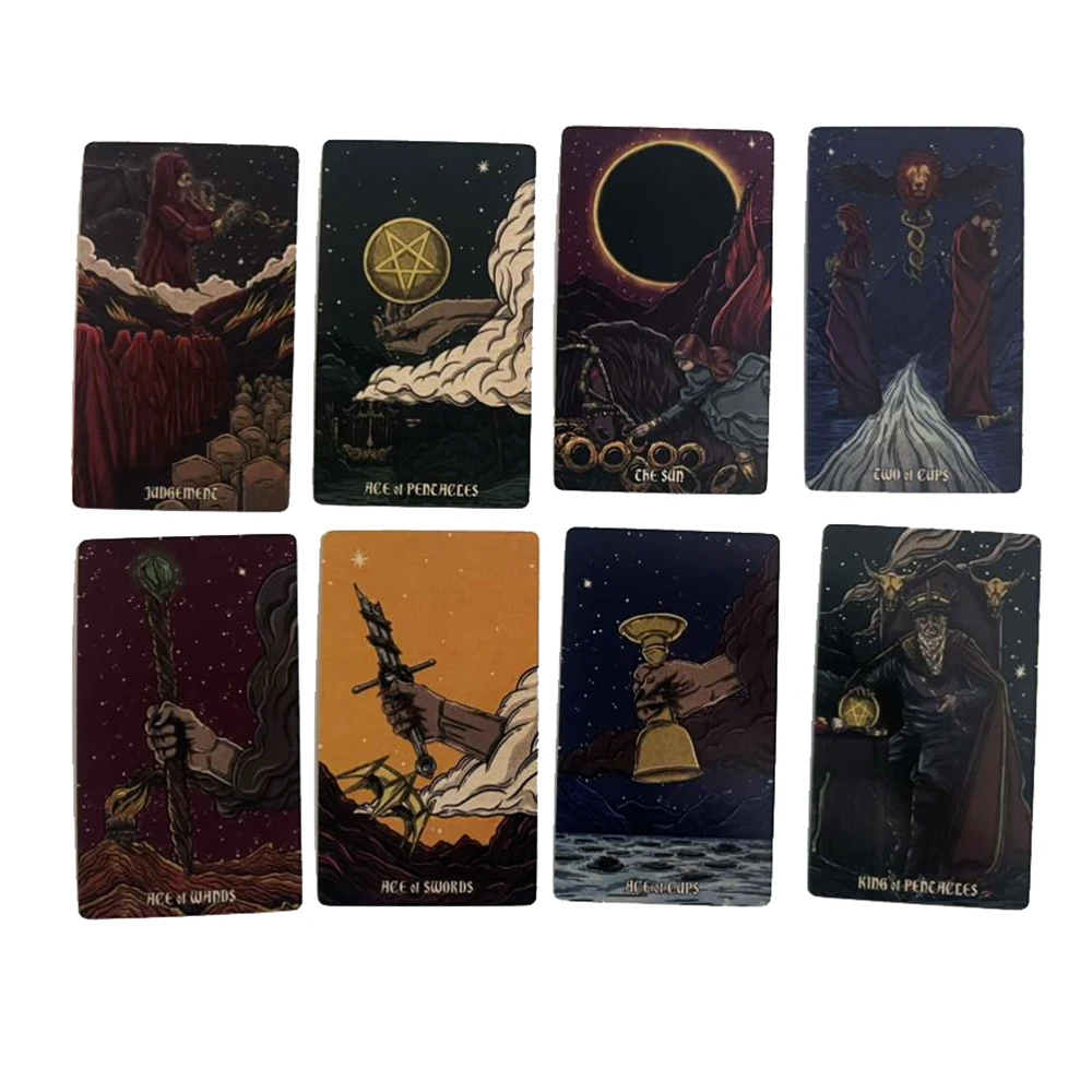 NEW 12x7CM Dark Reflections Divination Tarot Deck with Guide Book on this journey is Shadow work To make this an exciting
