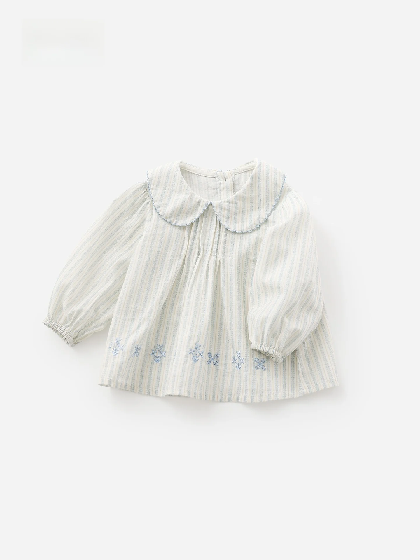 純綿子供用シャツエルフェアリー人形女の子ベビー春服花柄長袖甘いスタイル幼児春服