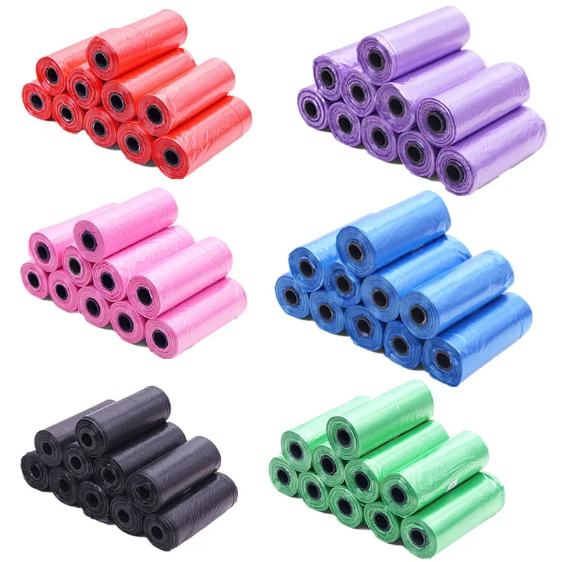 Bolsa para excrementos de perros, bolsas de basura para mascotas, bolsa de limpieza biodegradable, productos para mascotas