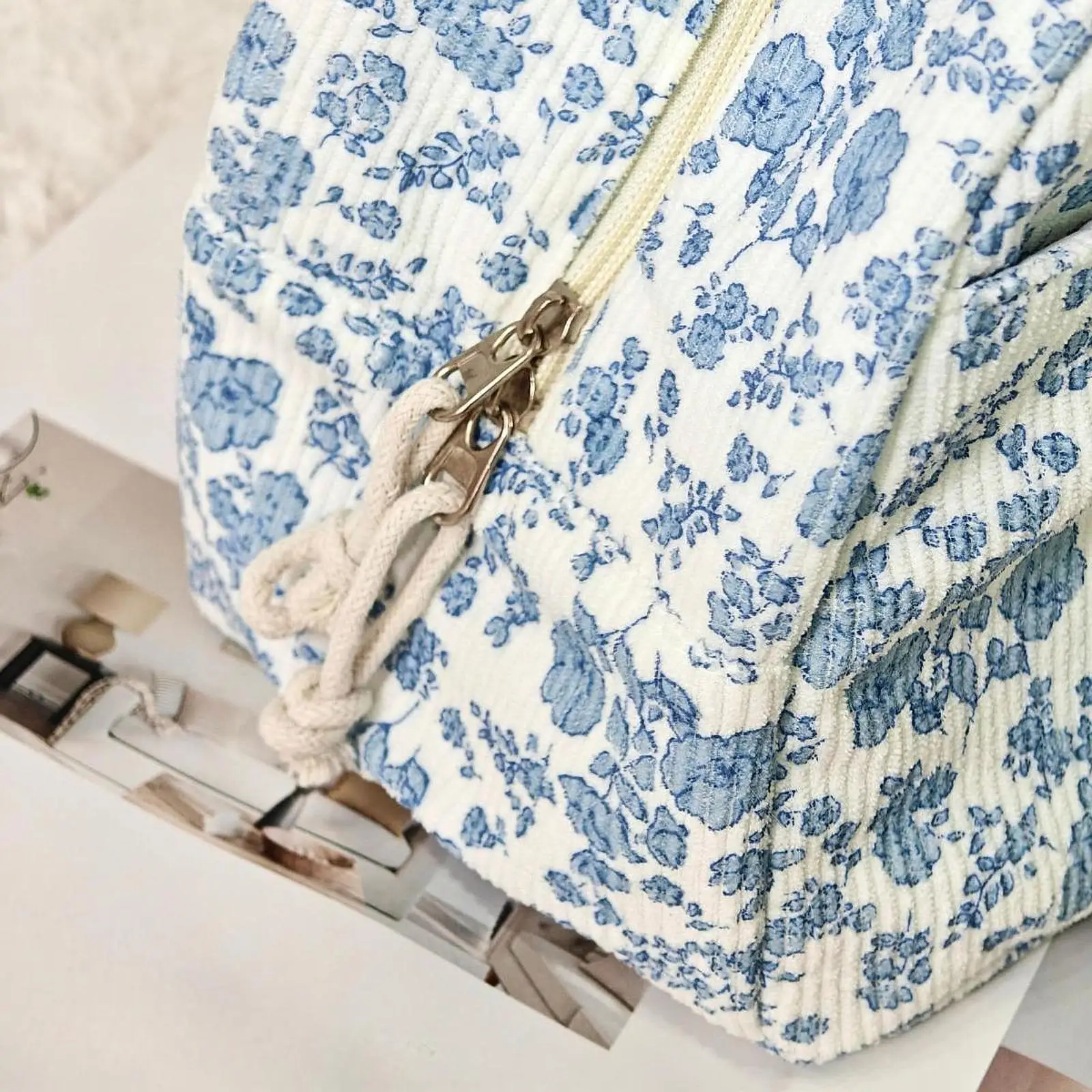 thermal-lunch-bag-insulated-food-delivery-cooler-tote-for-women-floral-pattern-reusable-grocery-carrier-with-front-pocket-for