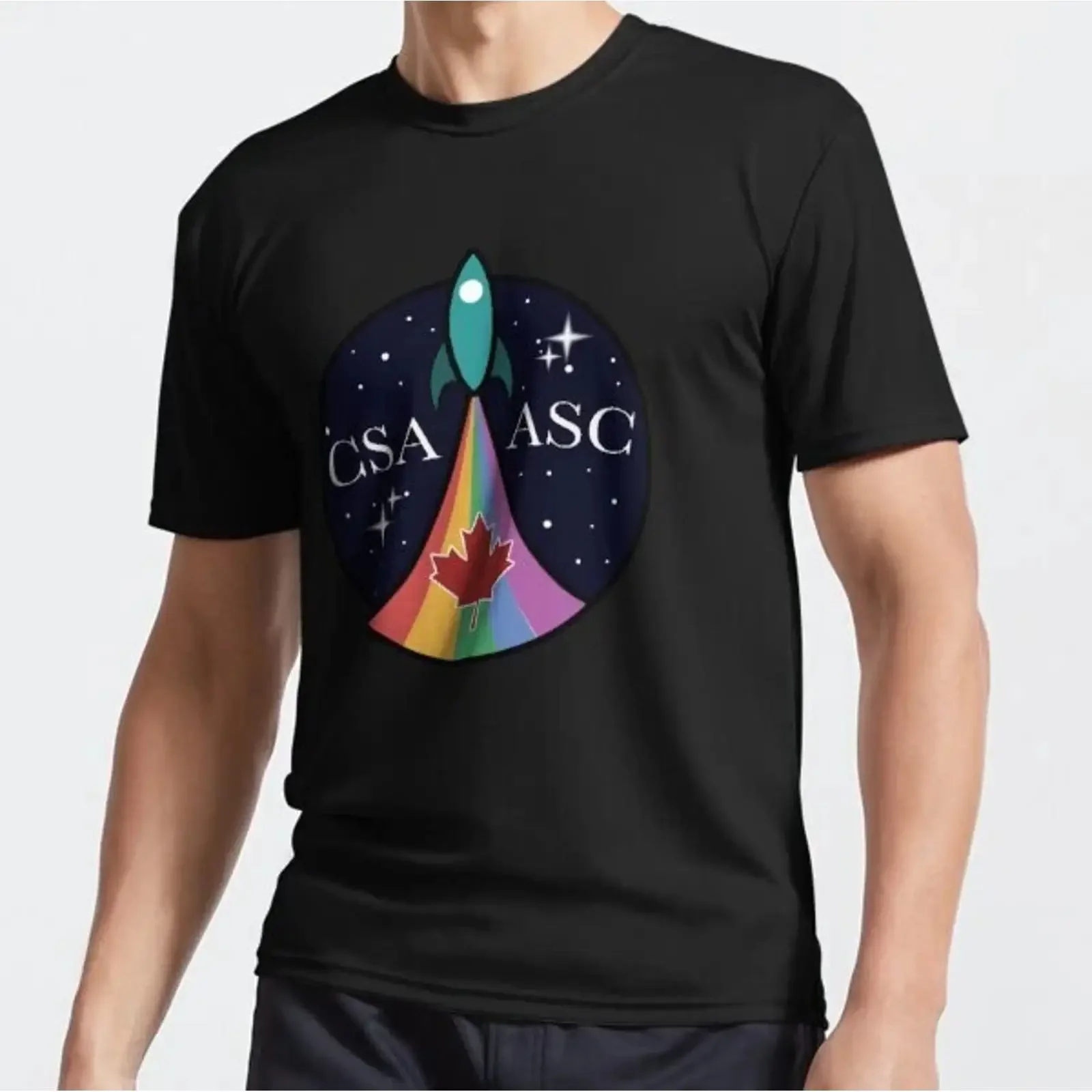 NEW SHIRT CANADIAN SPACE AGENCY T FUNNY AMERCAN USA SIZE S 5XL vintage Washed designer clothes Casual homme Unisex Soft