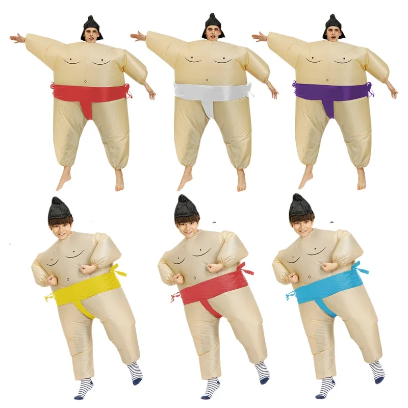 Inflatable Japanese Sumo Wrestler Costume Halloween Stage Performance Cosplay Props Birthday Party Outdoor Street Shooting