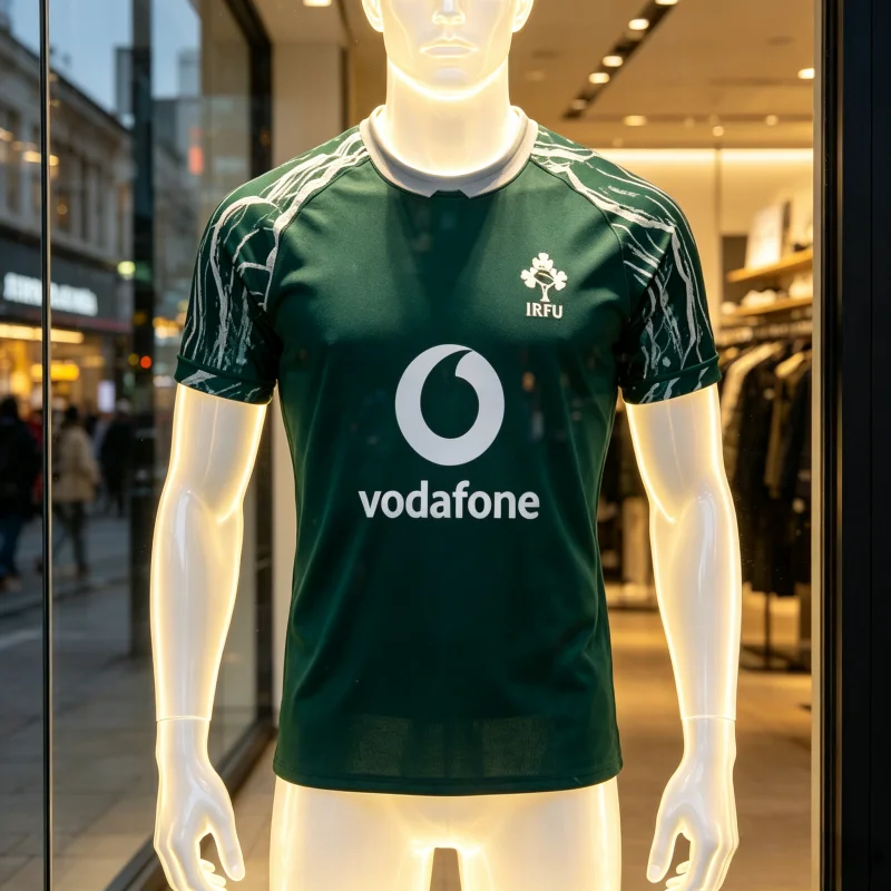 Camisa de Rúgbi da Seleção Nacional da Irlanda (Modelo Fora de Casa) - Camiseta de Treino Respirável de Secagem Rápida para Homens e Mulheres, Coleção Verão 2026, Incluindo Camisetas Infantis para a Família