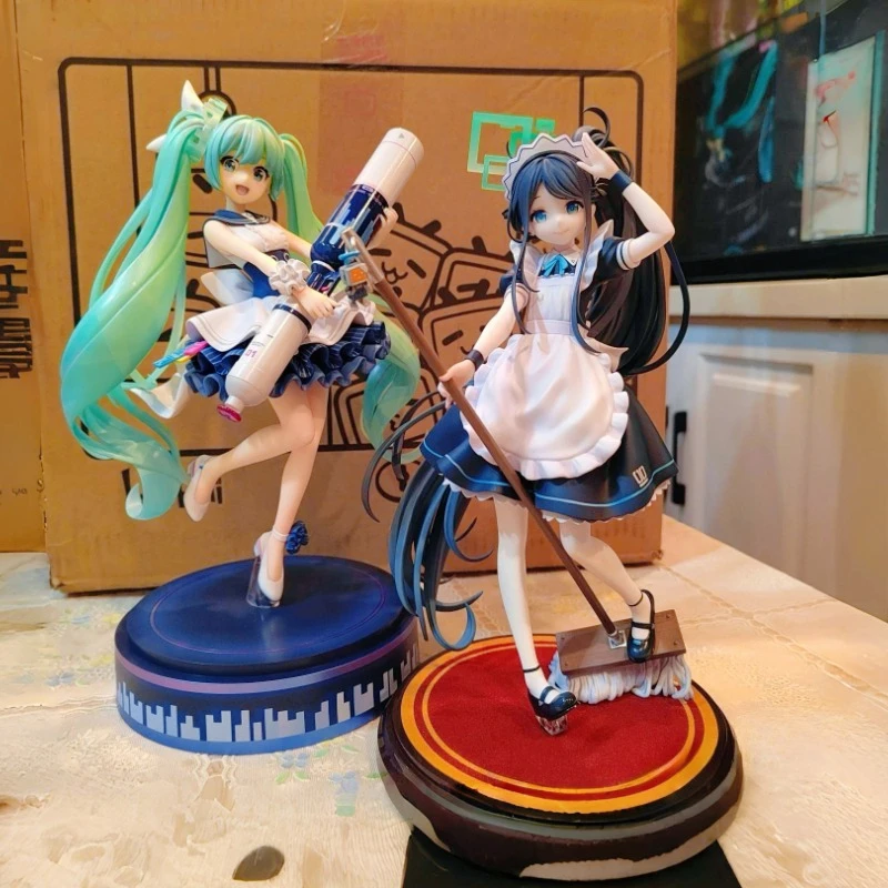 

23cm Anime Blue Archive Figures Lolita Arisu Beautiful Maid Tendou Alice Action Figures PVC Cute Model Desktop Periphery Gifts