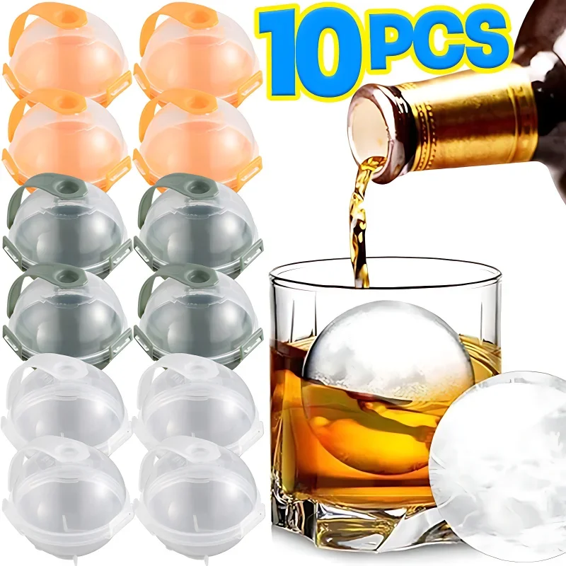 

1/10PCS Ice Cubes Molds Creative Round Ice Cubes Makers Reusable Ice Cream Blocks Molds Tools Kitchen DIY Cold Drink Accessories