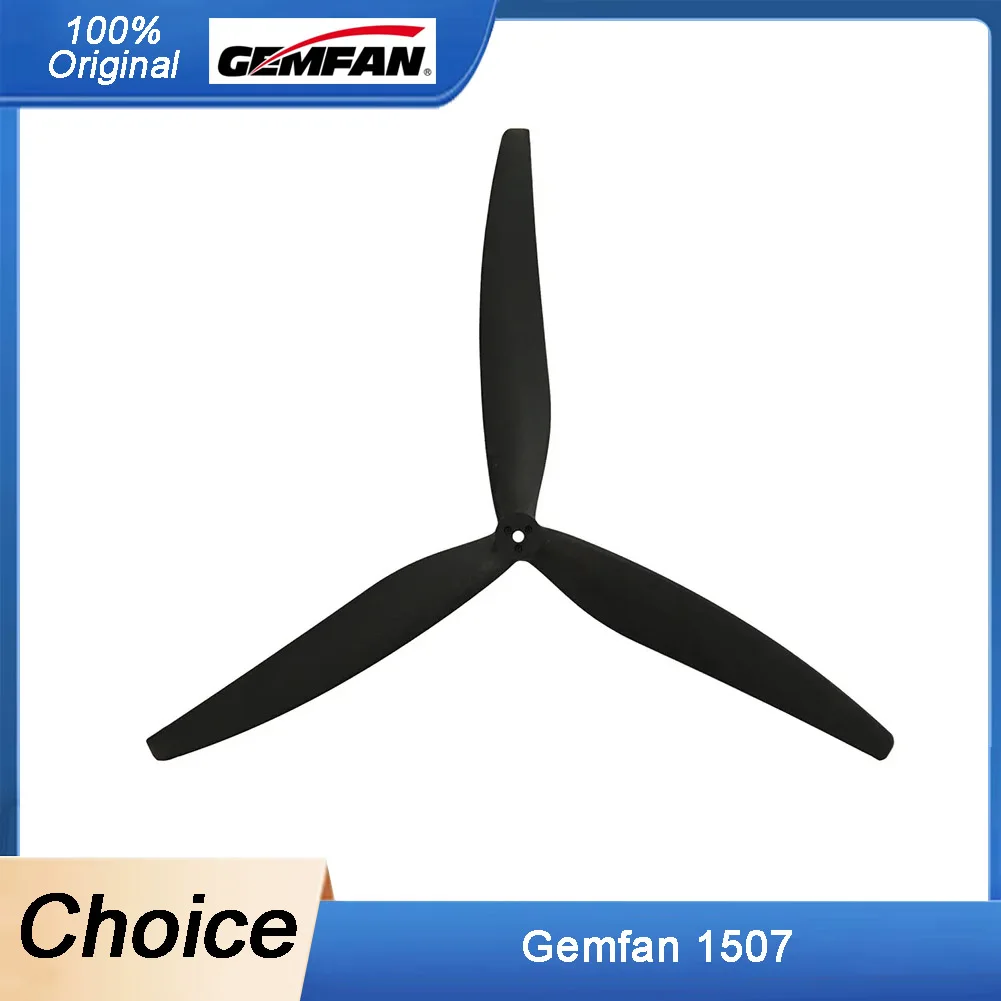 

2 Pairs GEMFAN 1507 3-Blade Propellers - 15-inch Glass Fiber Nylon for MacroQuad Cinelifter (4218 Motors)